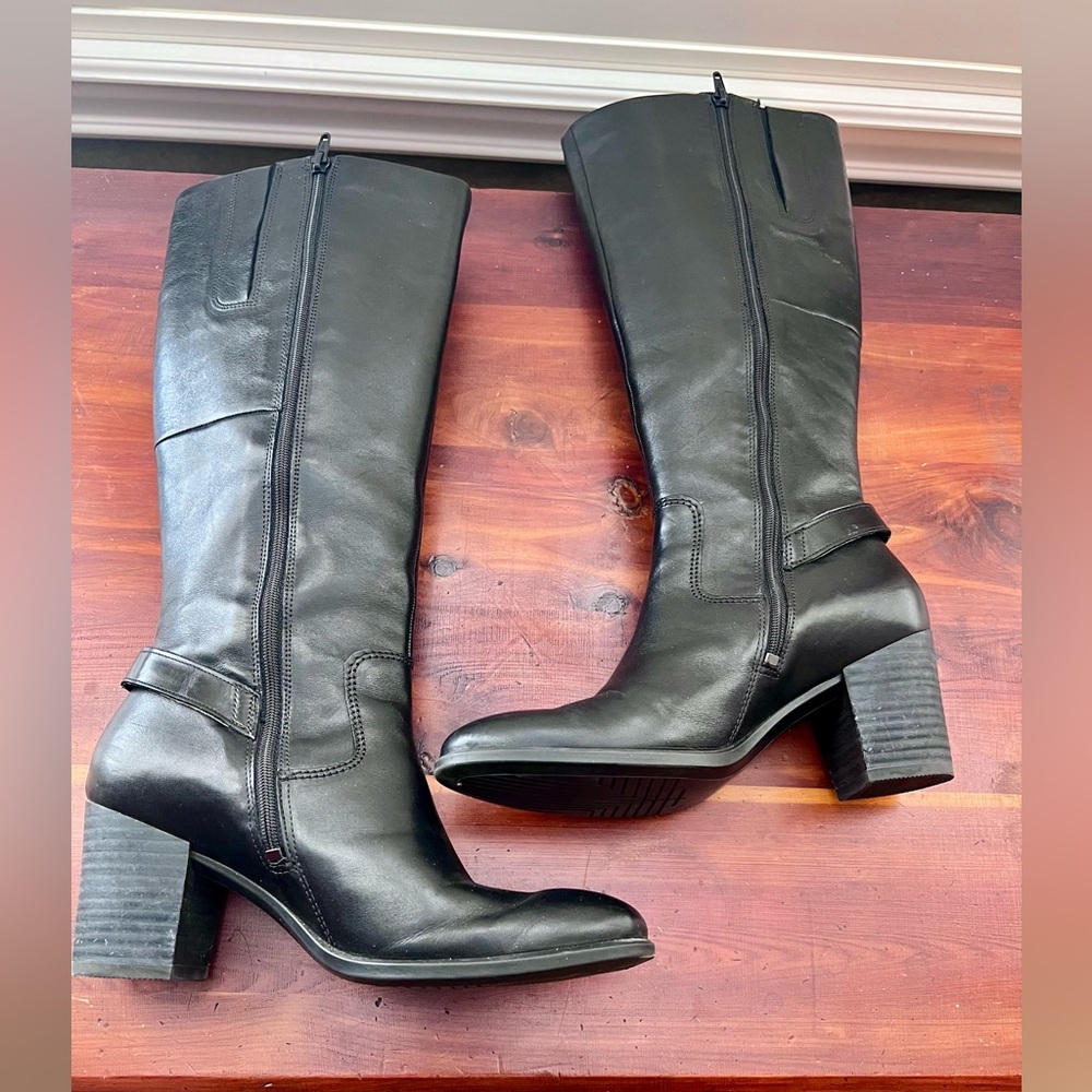 Ecco Black Knee High Boots